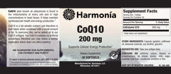 CoQ10 200 mg (Coenzyme Q10, Ubiquinone), 30 Softgels for Cellular Energy