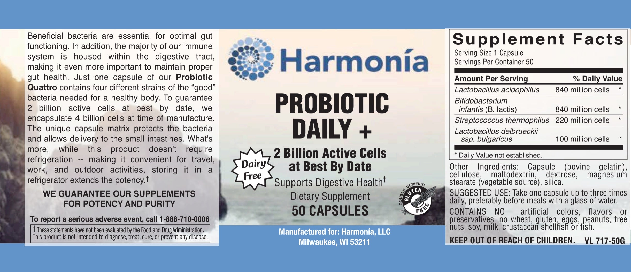 Probiotic Daily + for Daily Digestion & Immunity